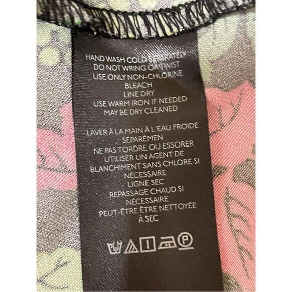 Anthropologie Floral Midi Dress in Black and Pink size 8 - Picture 9 of 9